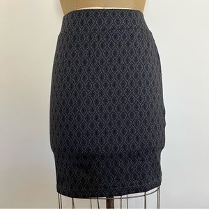 Vintage Style&co. Stretchy Patterned Pencil Skirt